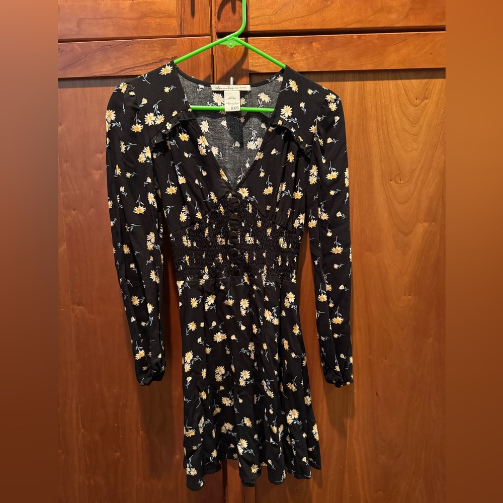 American Rag Black and White Floral Dress